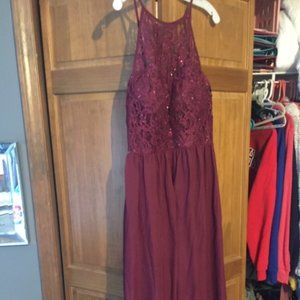 Maroon Prom Dress